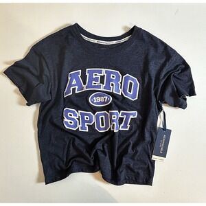 New! Aeropostale Sport Crew Neck Women's Breathable Graphic T-Shirt Size Small